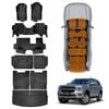 3-Pcs Boot Liner Floor Mats Set for Ford Everest 2022-Onwards Cargo Kick Mats Back Seat Protector