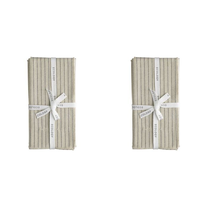 8pc Ecology Tonka Soft Cotton Table Napkins 45x45cm