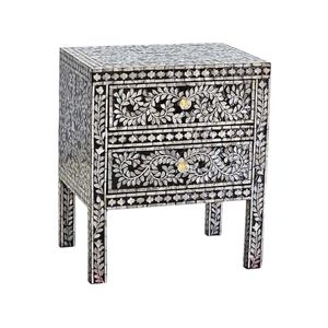 Mother Of Pearl Midnight Shimmer Bedside Table