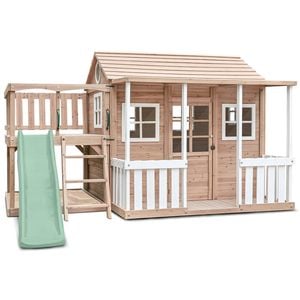Lifespan Kids Finley Cubby House With 1.8m Slide (pastel Green)