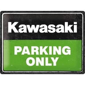 Nostalgic-Art 30x40cm Large Sign Kawasaki Parking Only