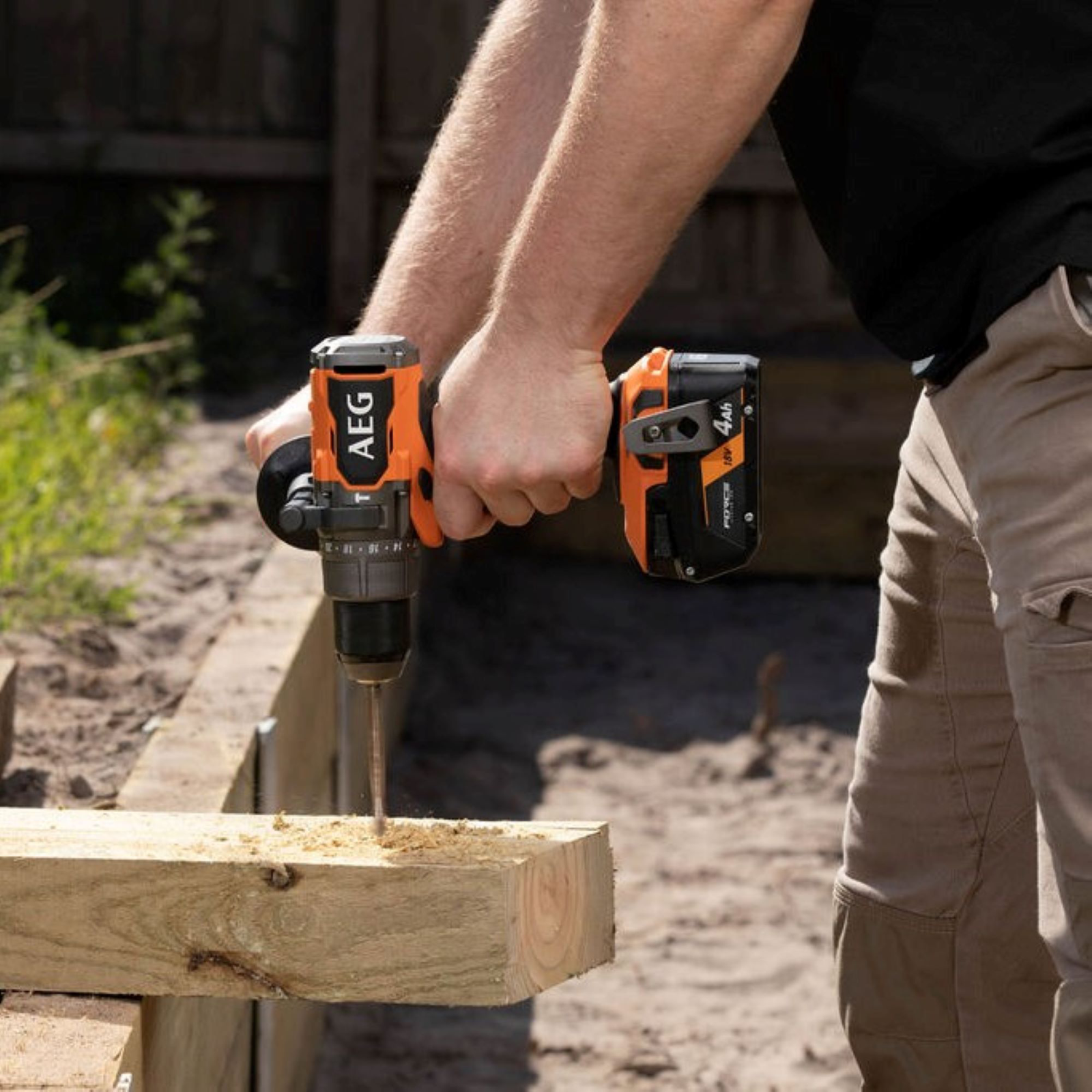 AEG 18V Brushless Hammer Drill Kit Bunnings Australia