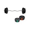 30kg - 120cm Curl Barbell Bar Weight Set - 7.5kg x 2 + 5kg x 2 Weight Plate