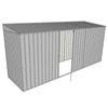 Build-A-Shed 1.2 x 4.5 x 2.0m Skillion Single Hinged Side Door Shed - Zinc