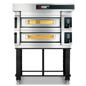 Moretti Forni Series Double Deck Bakery Oven On Stand - 12 X 60x40cm Tray - Comp S125e/2a/s