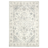 Fab Habitat 60x90cm Grey Santiago Traditional Machine Washable Rug