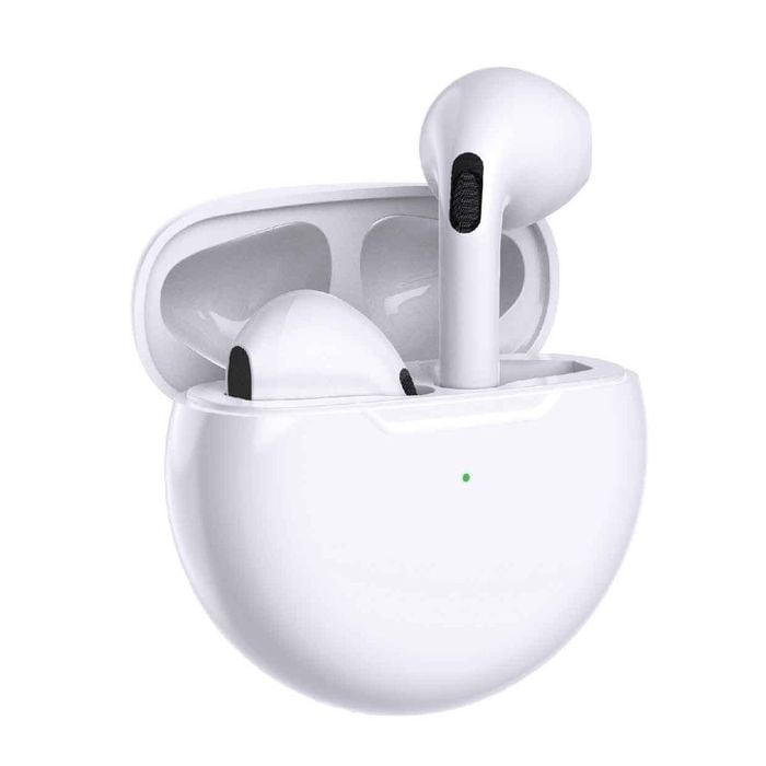 Laser TWS Earbuds with Case (White)