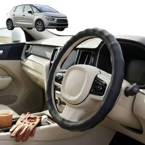 Australian Goose Steering Wheel Cover for Citroen C4 Picasso (5-Seater) 2013 - 2022 Circle Black