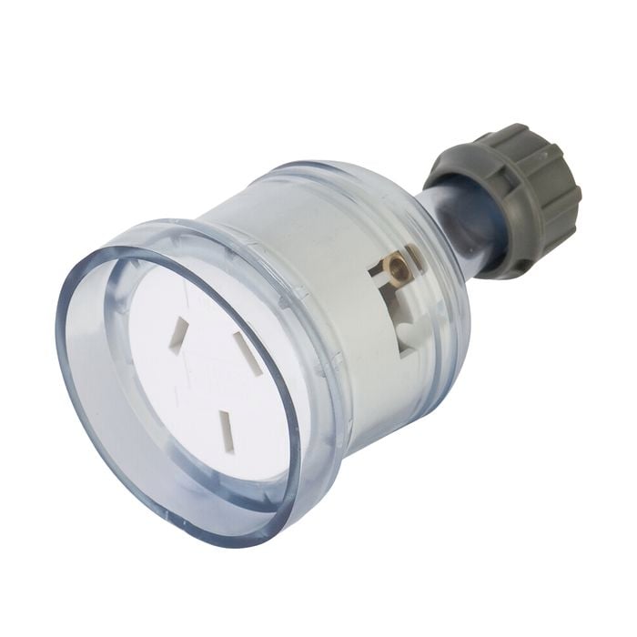 Deta 10Amp Extension Socket - Clear