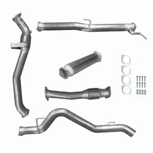 Ignite Exhausts Turbo Back For Mitsubishi Mq Triton 2.4l 3" Cat & Hotdog Raw Aluminised Steel