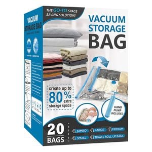 Catzon 20 Combo Vacuum Storage Bags Space Saver Plastic Packaging Bags
