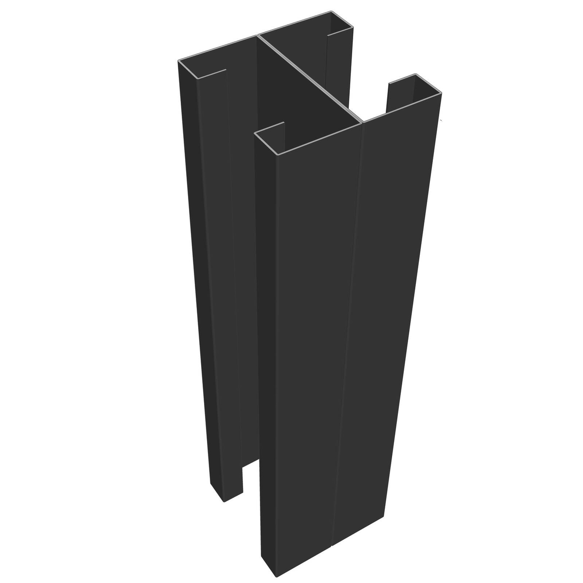 Sector Panel Fencing 2450mm Slate Grey Post - Bunnings New Zealand