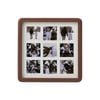VeeArt Wooden Collage Photo Frame Square Walnut 8x8" Elliot Series