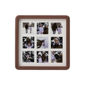 VeeArt Wooden Collage Photo Frame Square Walnut 8x8" Elliot Series