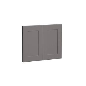 Kaboodle 600mm Smoked Grey Alpine Farmhouse Sink Doors - 2 Pack
