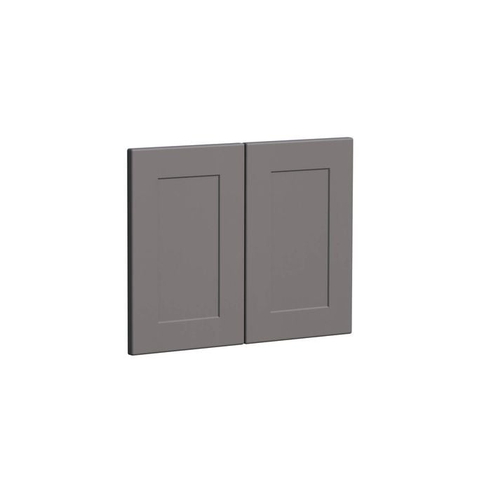 Kaboodle 600mm Smoked Grey Alpine Farmhouse Sink Doors - 2 Pack