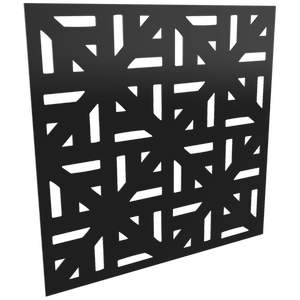 ProtectorAl 300 - 1200 x 300 - 1200mm Gloss Black / Satin Black Mosaic Unframed Composite Deco Panel