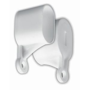 Windoware White Curtain Extendable Rod Caps - 2 Pack