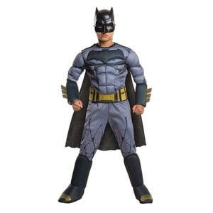 Dc Comics Batman Crime Fighter Doj Deluxe Dress Up Boys Costume Size 6-8yrs