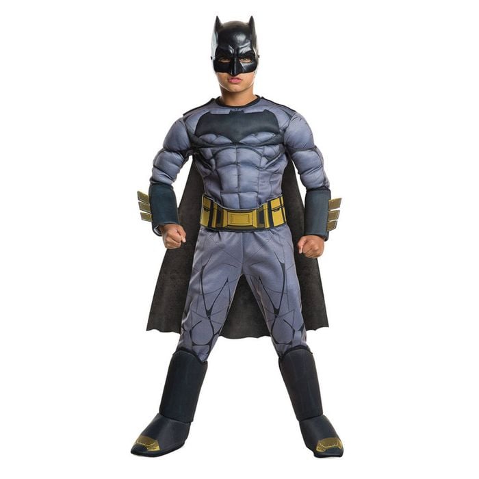Dc Comics Batman Crime Fighter Doj Deluxe Dress Up Boys Costume Size 6-8yrs