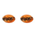2PK Summit Global Classic Grip Rugby Union Ball Size 5 - Orange
