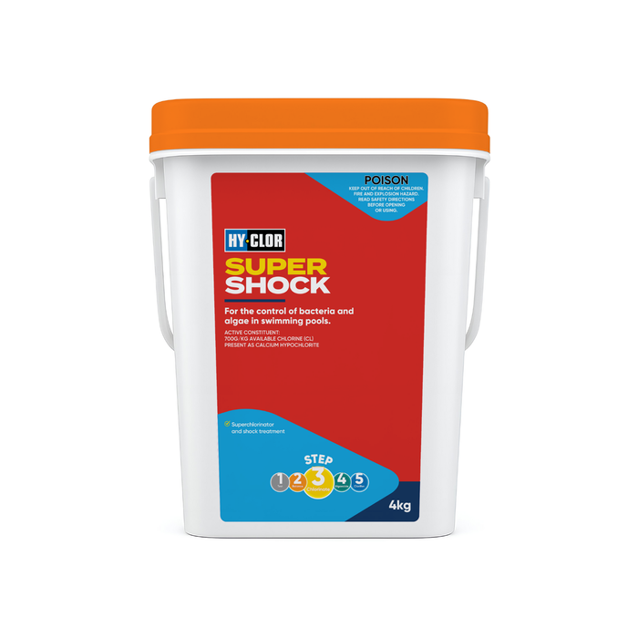 Hy-Clor 4kg Super Shock Granular Pool Chlorine