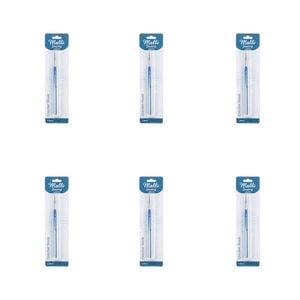 6pk Malli Aluminium Soft Grip Crochet Hook Yarn Crafting/knitting Tools Asstd