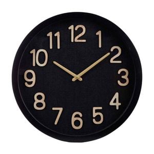 Amalfi Cunene Weave Wall Clock Black