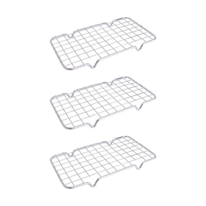3PK Prepara Lift Stainless Steel Container Raiser Kitchenware - Grey