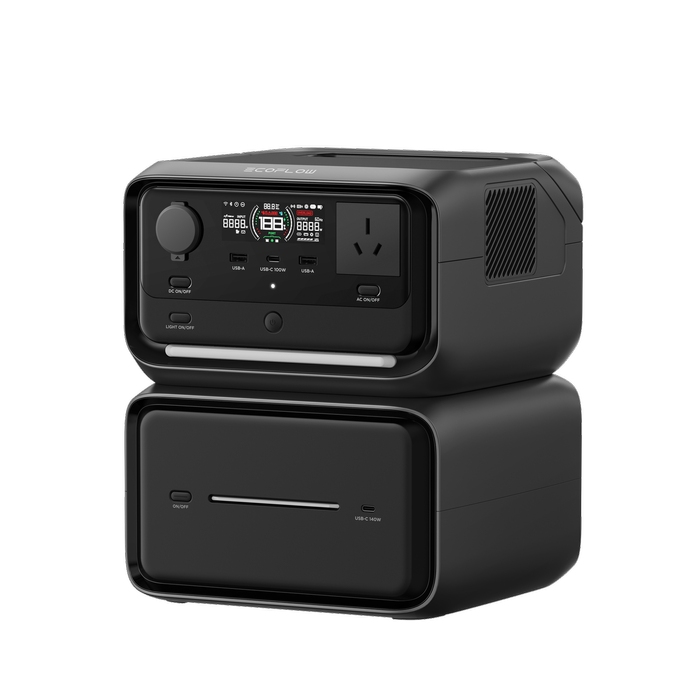 EcoFlow River 3 Max Plus Portable Power Station with 600W AC output & Built in 858Wh (71Ah@12V) LFP Battery