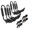 Costway 4pcs U-bar Kayak Racks Car Roof Carrier Holder