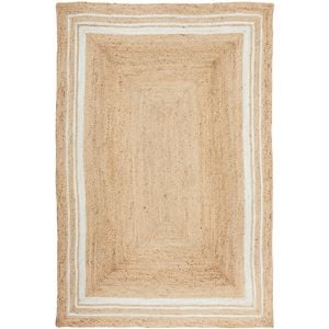 The Rug Connection Noosa 111 Natural Jute 220x150cm - Medium Hand Braided Jute Indoor Floor Rug