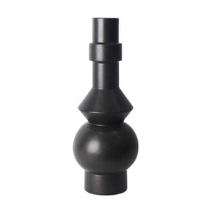 Belle Jackson Ceramic Flower Vase Decor 43cm - Black