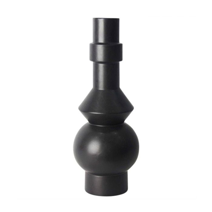 Belle Jackson Ceramic Flower Vase Decor 43cm - Black