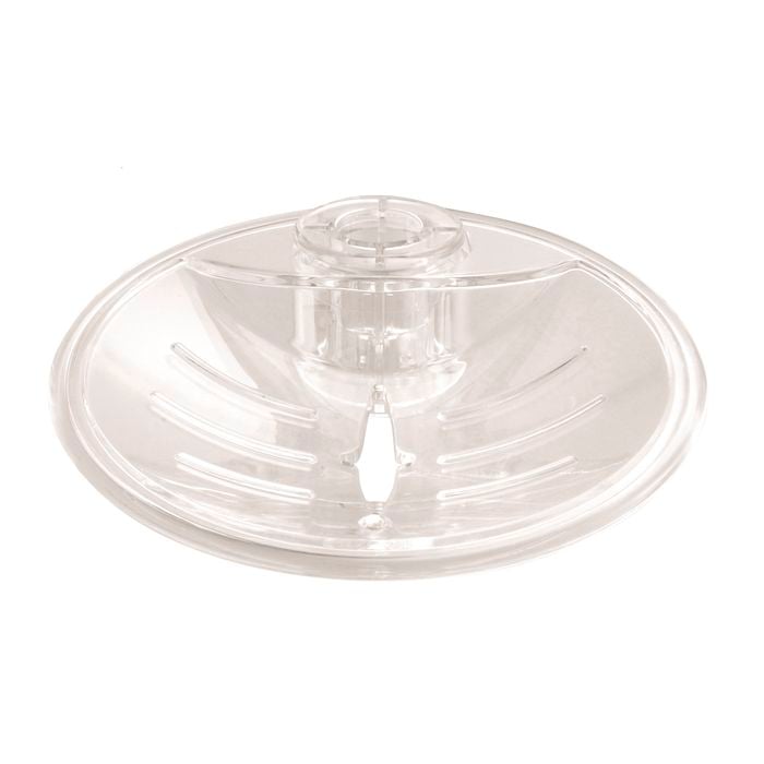 Flexispray 20mm Clear Shower Dish - To Suit 20mm Rail - Clear