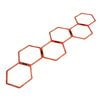 Smai Agility Ladder Hex Set - Red
