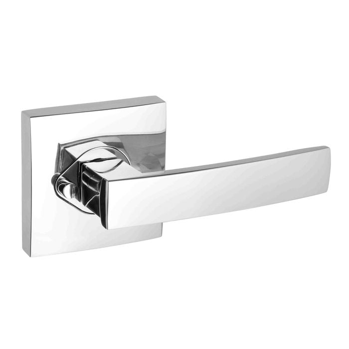 Gainsborough Bright Chrome G2 Series Square Backplates Angular Privacy Leverset - Bright Chrome