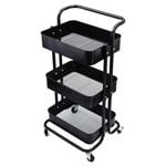 Digitel 3 Tiers Storage Trolley Black