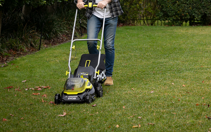 Ryobi 18V ONE 37cm HP Brushless Lawn Mower 4.0Ah Kit Bunnings Australia