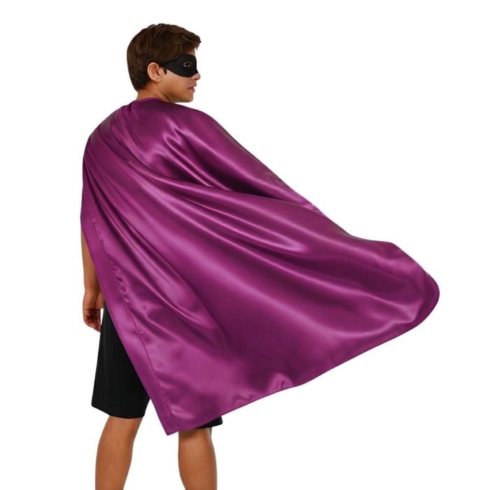 LONG CAPE Costume Cloak Halloween Fancy Dress Coat Jacket Superhero Hot Pink