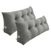 SOGA 2x 120cm Grey Wedge Bed Pillows