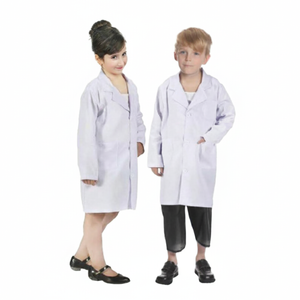 More Than Party Unisex Children White Lab Coat Kids Costume Small 110-130cm
