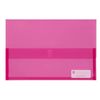 Marbig Translucent Document Wallet (Foolscap) (Pink)