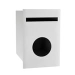 Sandleford White Matilda Fence Mount Letterbox