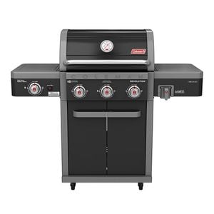 Coleman Revolution 3 Burner Propane Gas Bbq W/ Side Stove Black