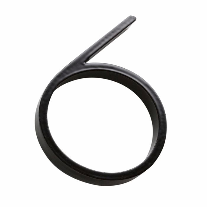 Sandleford 120mm Black Slimline House Number 6