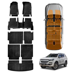 Floor Mats Boot Liners for Holden Trailblazer 2016-2022 Cargo Kick Mats Back Seat Cover