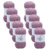 10pk Malli Super Blend Basic Crochet Knitting Yarn 8ply 100g 16x9cm Rosewood