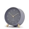 One Six Eight London Noah Charcoal Grey Silent Alarm Clock