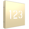 ProtectorAl 280mm x 280mm Primrose Custom House Sign Aluminium Cut Through Box Sign